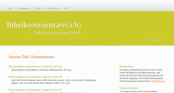 Desktop Screenshot of bibelkommentare.ch