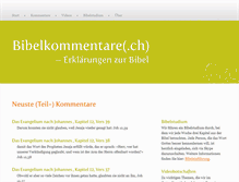 Tablet Screenshot of bibelkommentare.ch